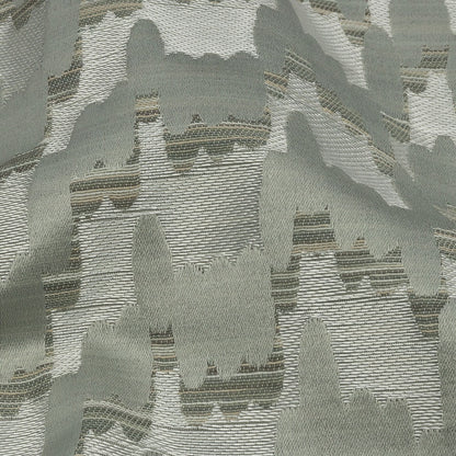 Drapery Jacquard - Spa Abstract Clouds - British Imported Detail