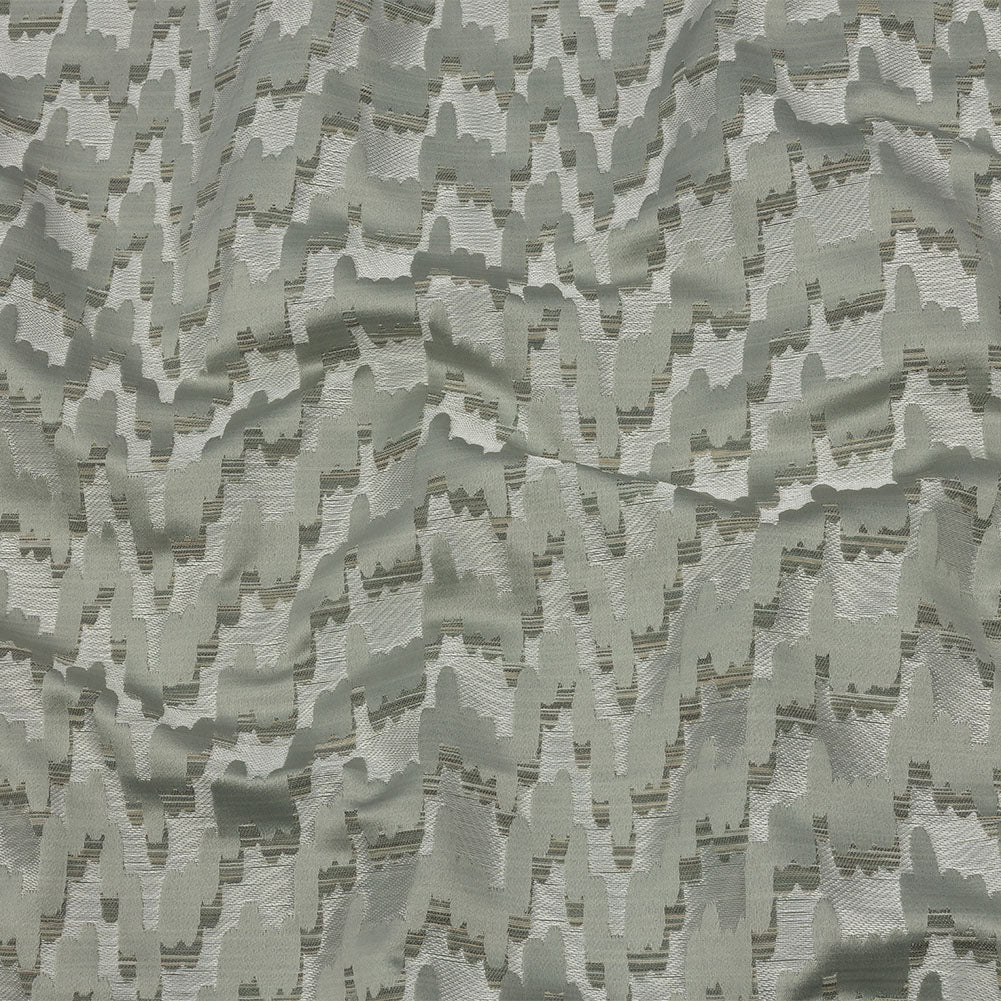 Drapery Jacquard - Spa Abstract Clouds - British Imported