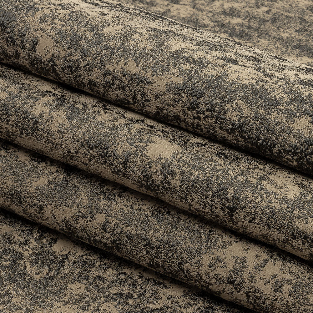 Polyester Jacquard - Truffle Abstract - British Imported Folded
