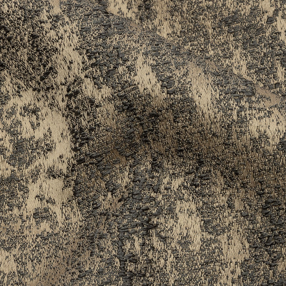 Polyester Jacquard - Truffle Abstract - British Imported Detail