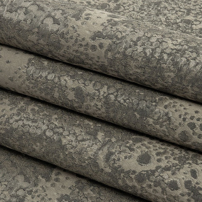Metallic Drapery Jacquard - Fossil Pebbly Spots - British Imported Folded