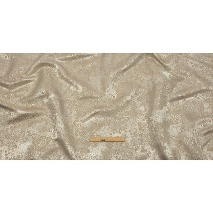 Metallic Drapery Jacquard - Sandstone Pebbly Spots - British Imported Full