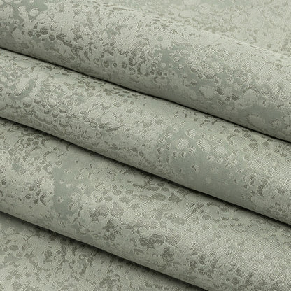 Metallic Drapery Jacquard - Spa Pebbly Spots - British Imported Folded