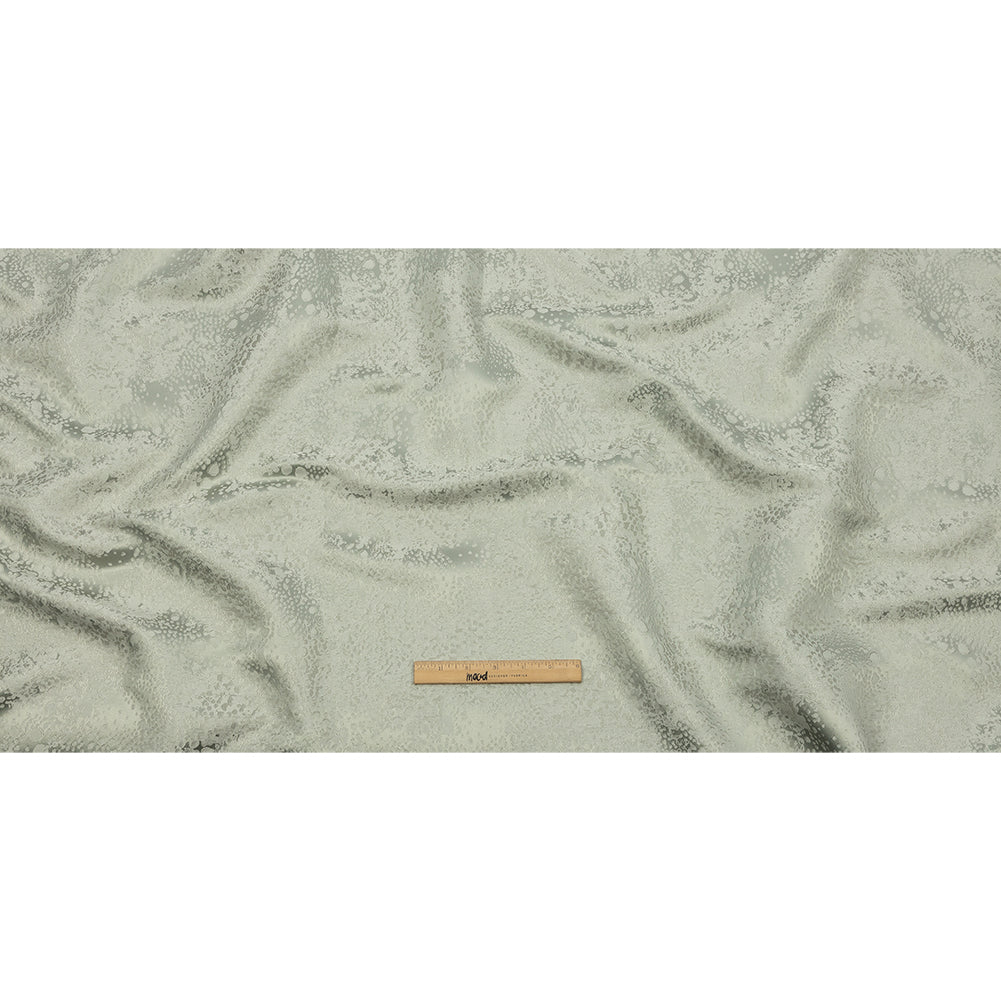 Metallic Drapery Jacquard - Spa Pebbly Spots - British Imported Full