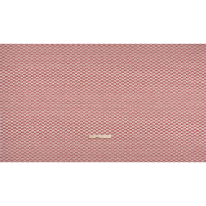 Textured Polyester and Cotton Woven - Raspberry Rectangle Checks - British Imported