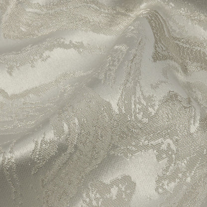 Metallic Drapery Jacquard - Glacier Metamorphic Swirls - British Imported Detail