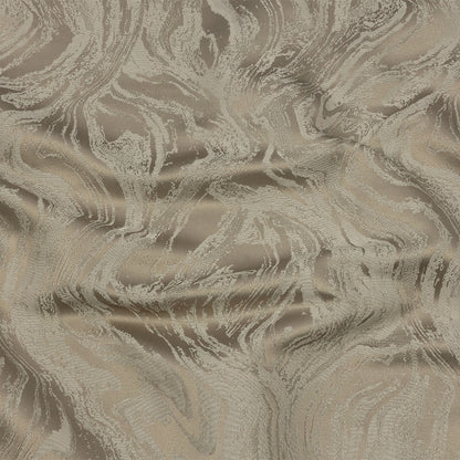 Metallic Drapery Jacquard - Limestone Metamorphic Swirls - British Imported