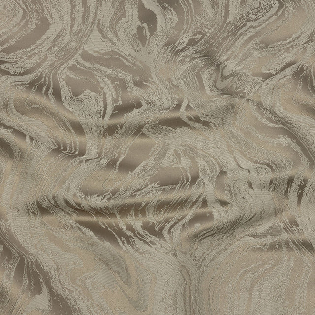 Metallic Drapery Jacquard - Limestone Metamorphic Swirls - British Imported