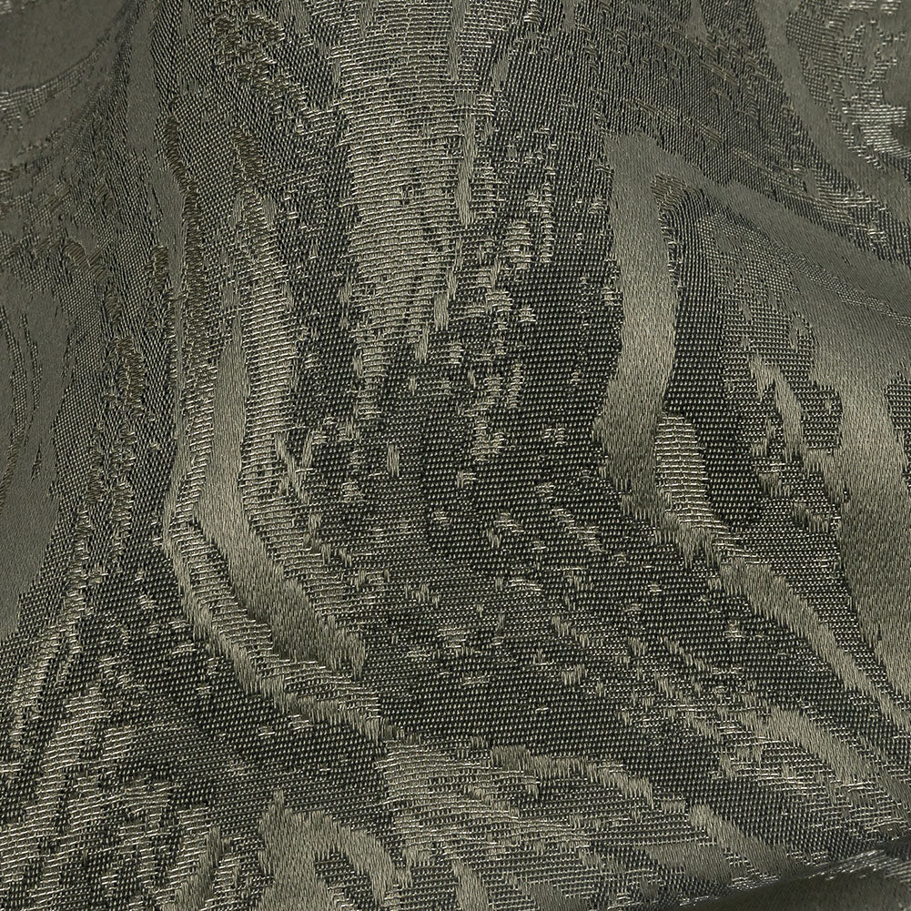 Metallic Drapery Jacquard - Mineral Metamorphic Swirls - British Imported Detail