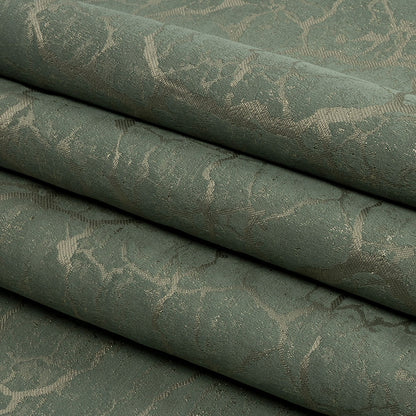 Metallic Drapery Jacquard - Spa Marble Veins - British Imported Folded