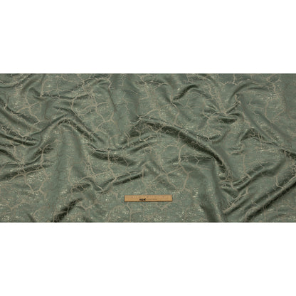 Metallic Drapery Jacquard - Spa Marble Veins - British Imported Full