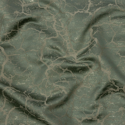 Metallic Drapery Jacquard - Spa Marble Veins - British Imported