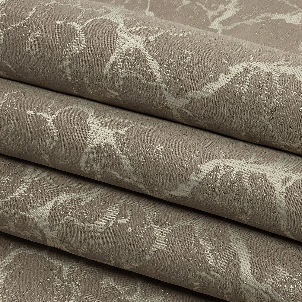 Metallic Drapery Jacquard - Stone Marble Veins - British Imported Folded