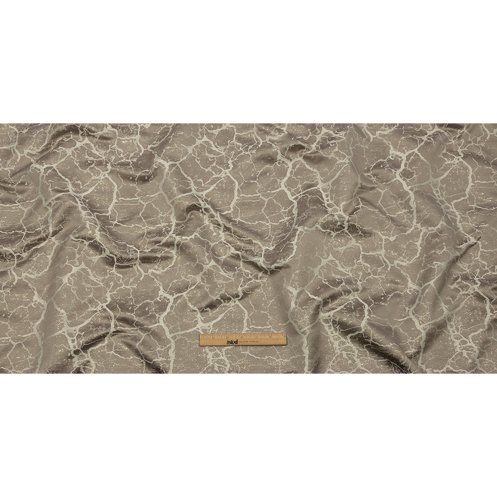 Metallic Drapery Jacquard - Stone Marble Veins - British Imported Full