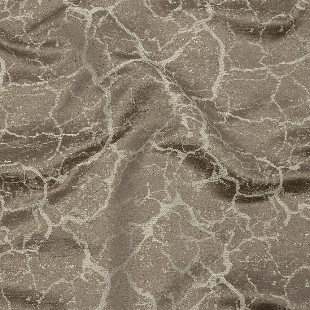 Metallic Drapery Jacquard - Stone Marble Veins - British Imported