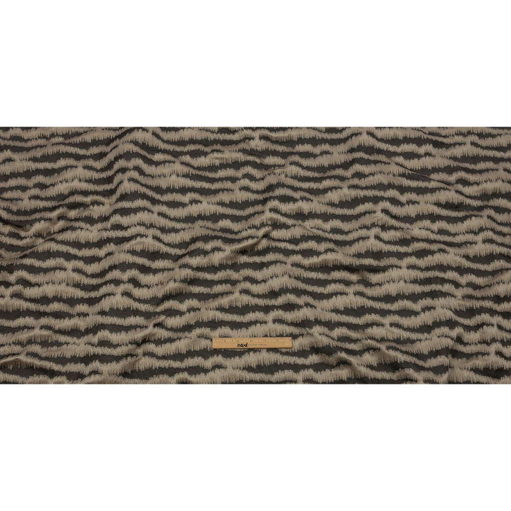 Drapery Jacquard - Fossil Abstract Stripes - British Imported Full