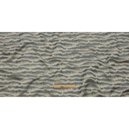 Drapery Jacquard - Slate Abstract Stripes - British Imported Full