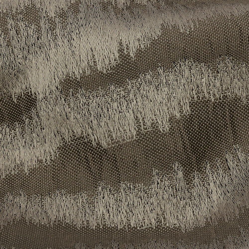 Drapery Jacquard - Truffle Abstract Stripes - British Imported Detail