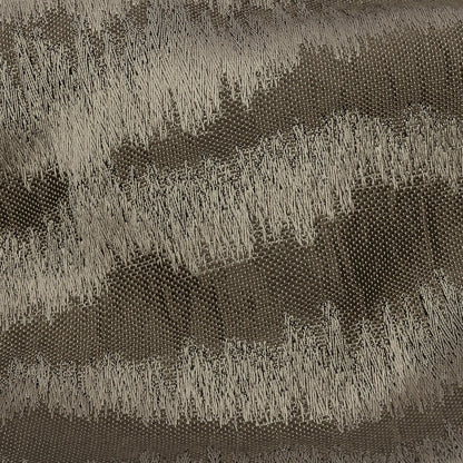 Drapery Jacquard - Truffle Abstract Stripes - British Imported Detail