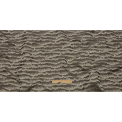 Drapery Jacquard - Truffle Abstract Stripes - British Imported Full