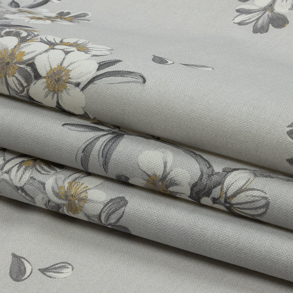 Cotton Canvas Print - Dove Blossoming Trees and Bees - British Imported Folded