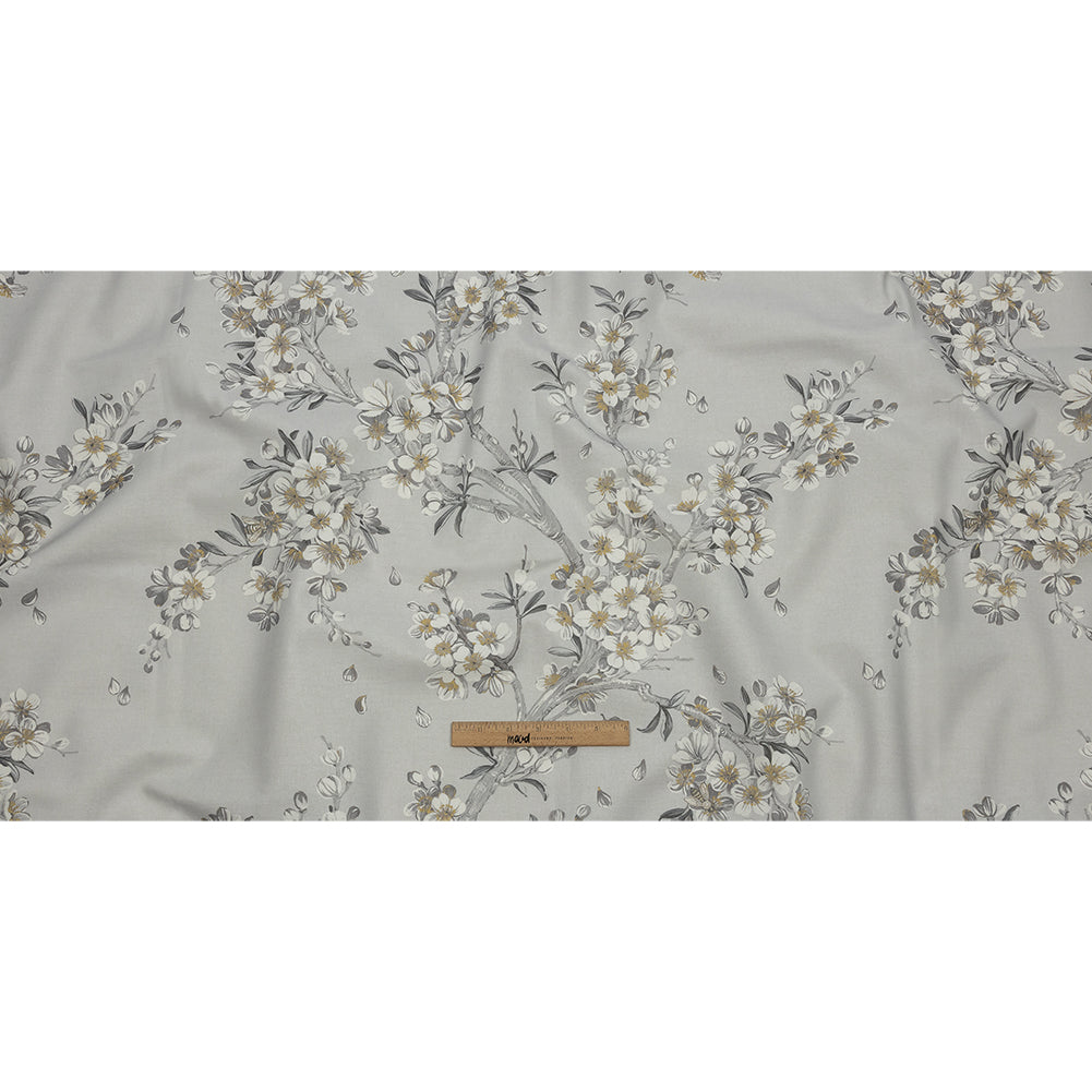 Cotton Canvas Print - Dove Blossoming Trees and Bees - British Imported Full