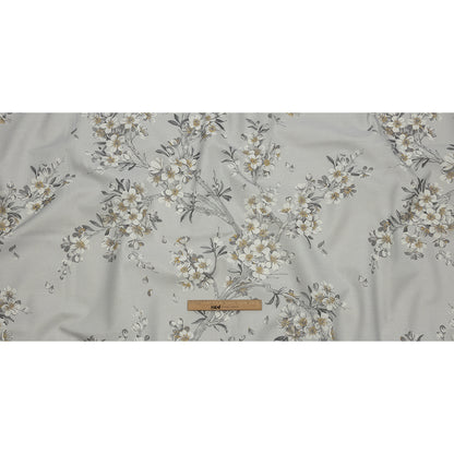 Cotton Canvas Print - Dove Blossoming Trees and Bees - British Imported Full