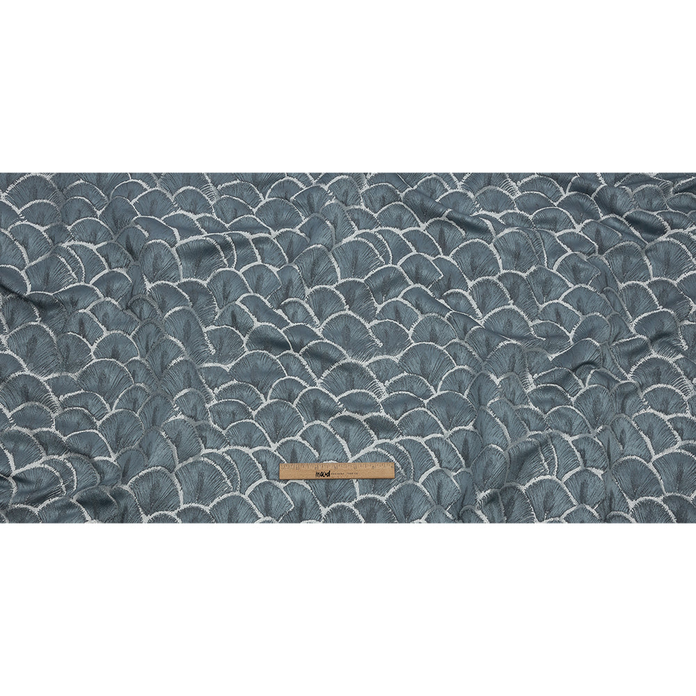 Drapery Jacquard - Danube Fan Scales - British Imported Full