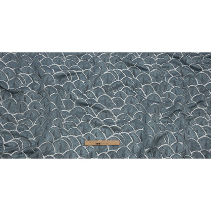 Drapery Jacquard - Danube Fan Scales - British Imported Full