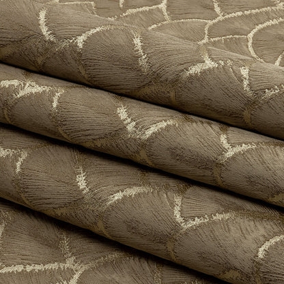 Drapery Jacquard - Fawn Fan Scales - British Imported Folded