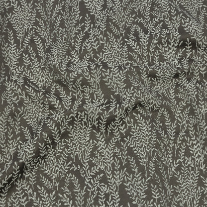Drapery Jacquard - Grey Little Leaves - British Imported