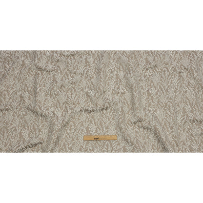 Drapery Jacquard - Putty Little Leaves - British Imported Full