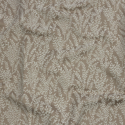 Drapery Jacquard - Putty Little Leaves - British Imported