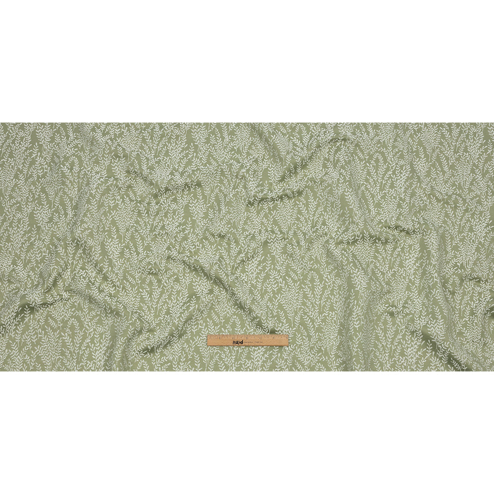 Drapery Jacquard - Sage Little Leaves - British Imported Full
