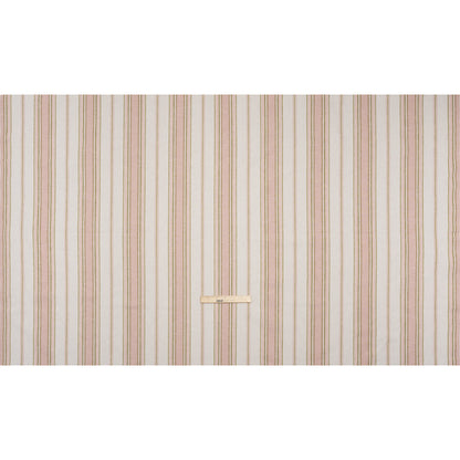 Cotton and Recycled Polyester Woven - Blush Tactile Stripes - British Imported