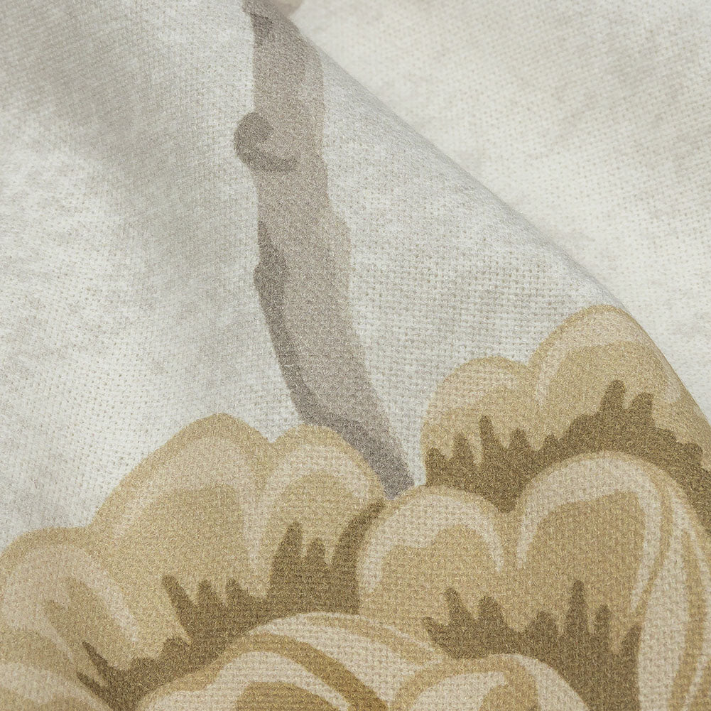 Cotton Canvas Print - Linen Birds in the Garden - British Imported Detail