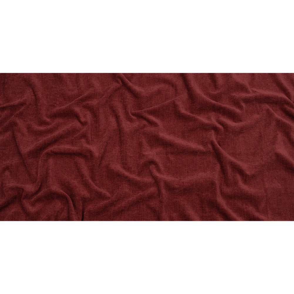 Polyester Upholstery Chenille - Cranberry - British Imported Full