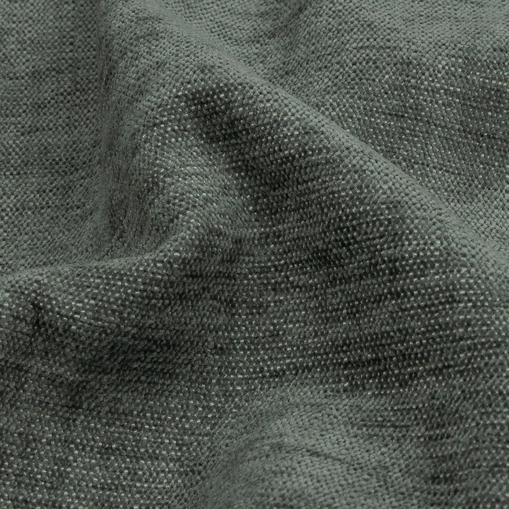 Polyester Upholstery Chenille - Slate - British Imported Detail