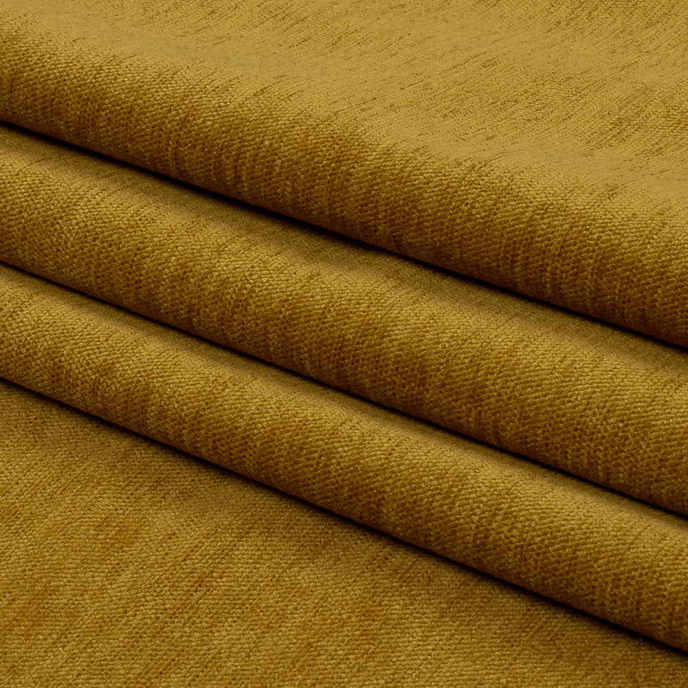 Polyester Upholstery Chenille - Sunflower - British Imported Folded