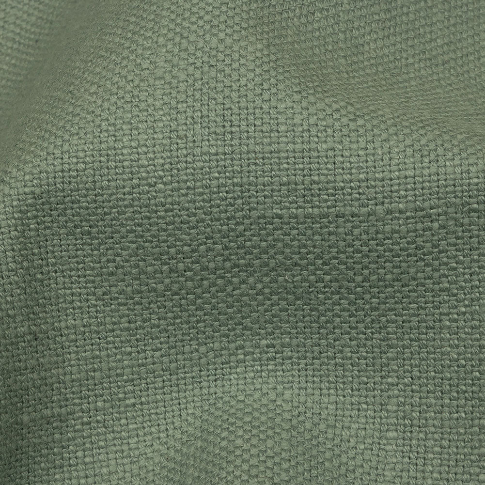 Heavyweight Linen Woven - Aqua - British Imported Detail
