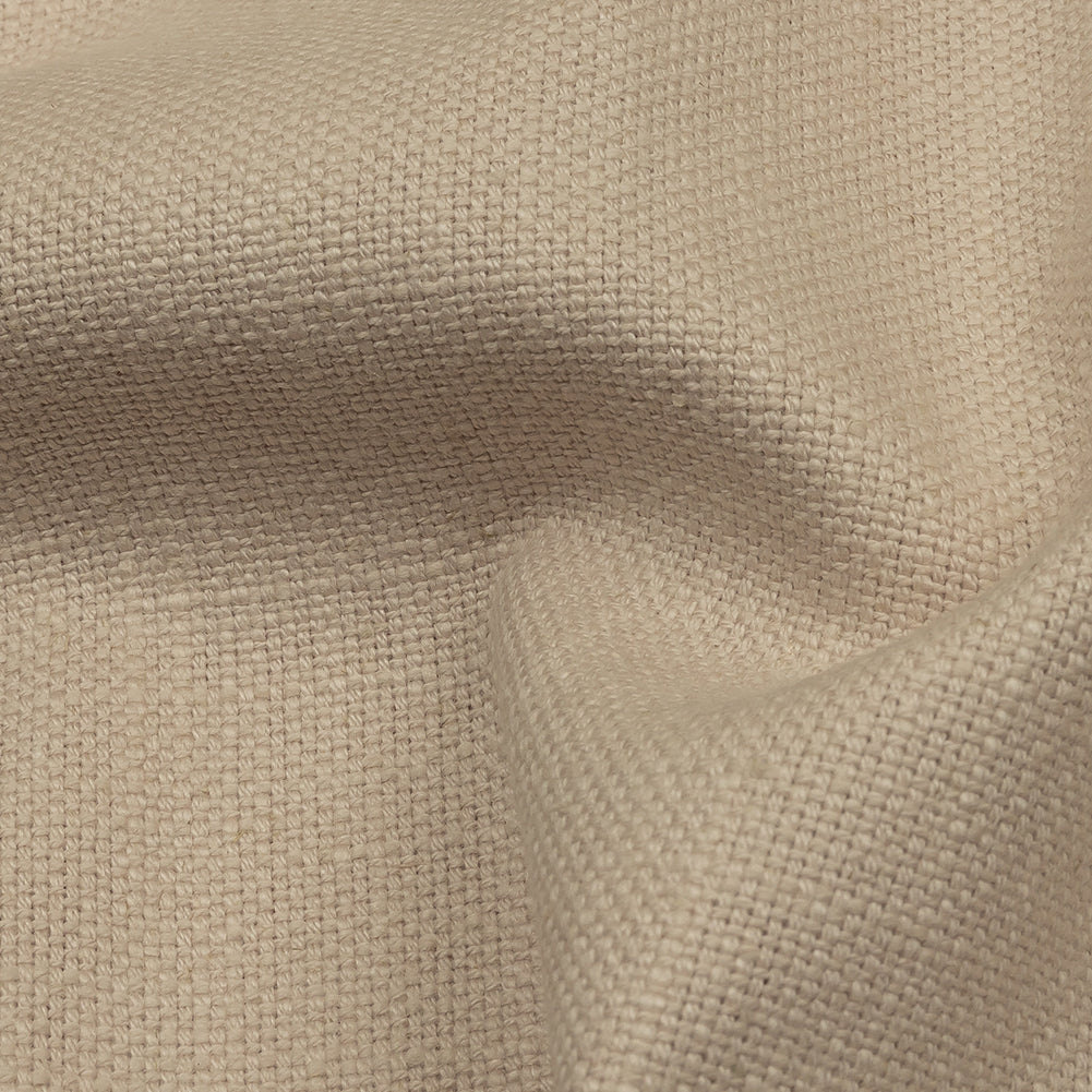 Heavyweight Linen Woven - Calamine - British Imported Detail