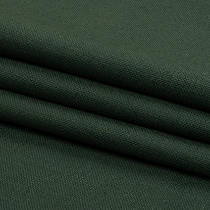 Heavyweight Linen Woven - Emerald - British Imported Folded