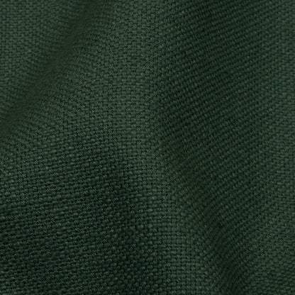 Heavyweight Linen Woven - Emerald - British Imported Detail