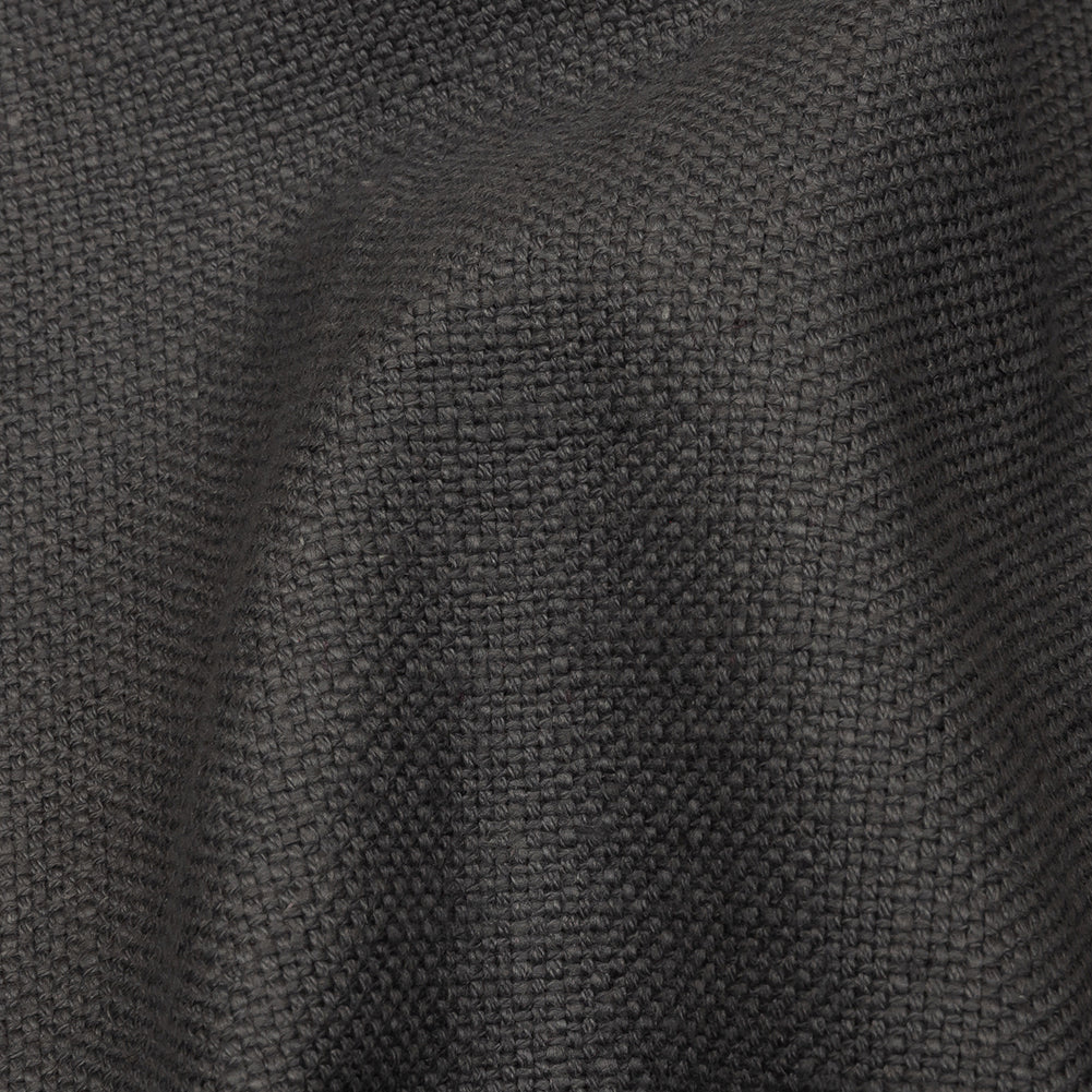 Heavyweight Linen Woven - Flint - British Imported Detail