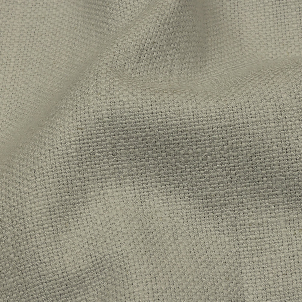 Heavyweight Linen Woven - Frost - British Imported Detail