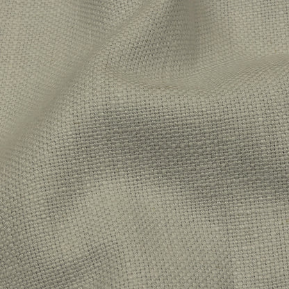 Heavyweight Linen Woven - Frost - British Imported Detail