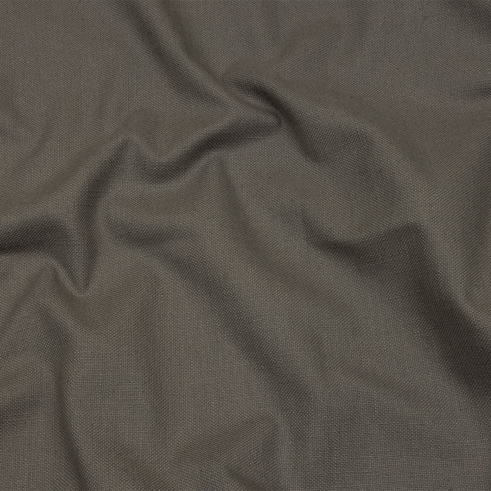 Heavyweight Linen Woven - Grey - British Imported