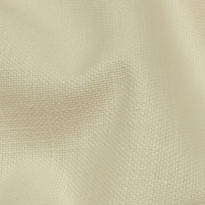 Heavyweight Linen Woven - Ivory - British Imported Detail