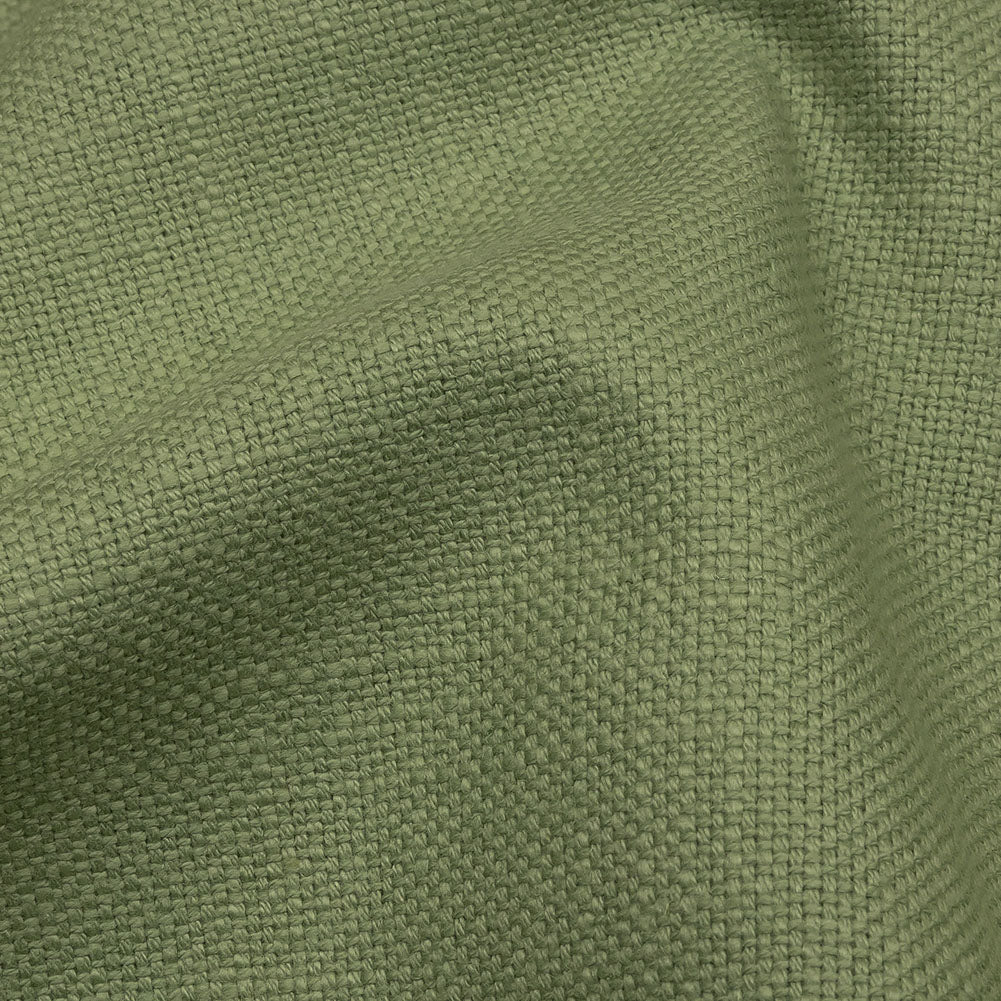 Heavyweight Linen Woven - Jade - British Imported Detail