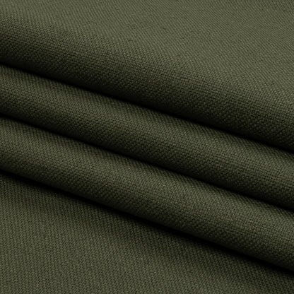 Heavyweight Linen Woven - Khaki - British Imported Folded